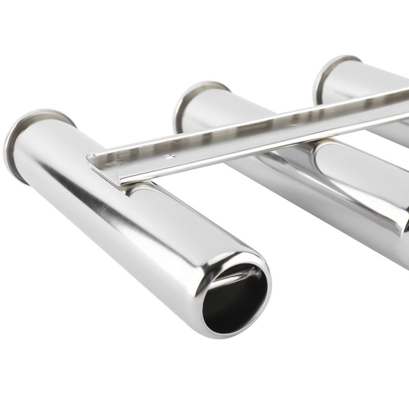 NovelBee 4 Tubes 316 Stainless Steel Fishing Rod Holder for Boats Yacht - Image 5